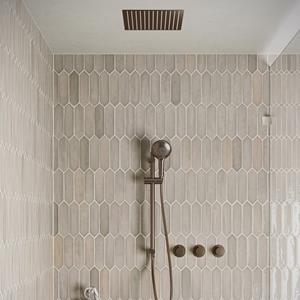 Saniclear Plus inbouw regendouche met inbouw douchekop 30x30cm, glijstang en 2 standen handdouche verouderd messing