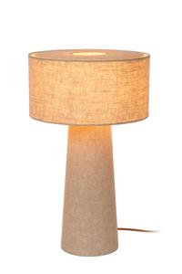 Lucide LEEROY - Tafellamp - Ø 30 cm - 1xE27 - Taupe