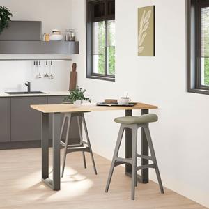 vidaXL Salontafelpoten 2 st U-vormig 60x(90-91)cm staal antraciet