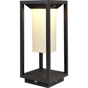 dekolight Deko Light 733049 Stehleuchte, Samas Solar 340 Staande lamp op zonne-energie met bewegingsmelder LED LED vast ingebouwd 2.2 W Donkergrijs