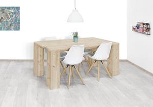Steigerhouten tafel Chicago met robuuste blokpoten