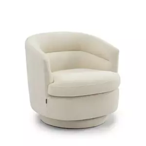 Loods XL Fauteuil Valerie draaibaar chenille off white