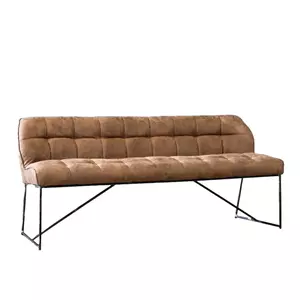 Loods XL Eetkamerbank Abel cognac microvezel 185 cm