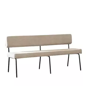 Loods XL Eetkamerbank Espen taupe gerecycled polyester 160 cm