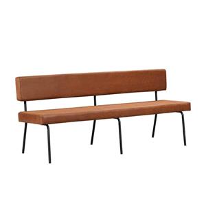 Loods XL Eetkamerbank Espen cognac eco-leer 190 cm