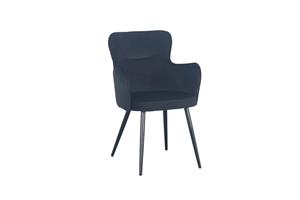 Loods XL Wing chair velvet - zwart