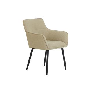 Loods XL Eetkamerstoel Emily boucle licht karamel