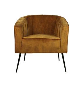 Loods XL Fauteuil Chester goud polyester