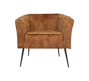 Loods XL Fauteuil Chester bruin polyester