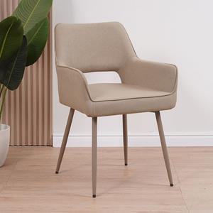 Loods XL Stoel Olivia gerecycled polyester taupe
