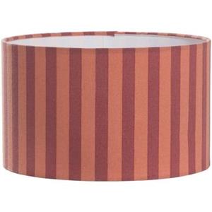 Leen Bakker Lampenkap Juul - stof roze/rood - 15xØ25 cm