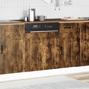 vidaXL Vaatwaspaneel Kalmar 60x1,5x67 cm bewerkt hout gerookt eiken