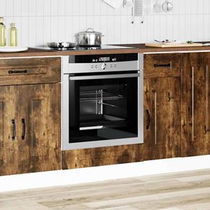 vidaXL Ovenkast Kalmar bewerkt hout gerookt eikenkleurig
