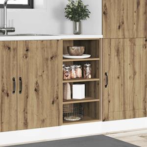 vidaXL Onderkast 40x44,5x81,5 cm bewerkt hout artisanaal eikenkleur