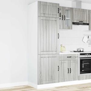 vidaXL Keukenkast Lucca bewerkt hout grijs sonoma eiken