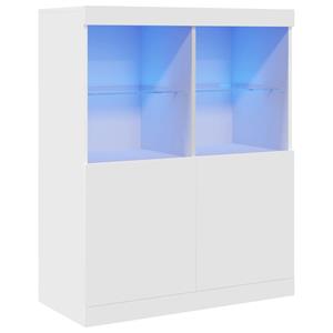 vidaXL Dressoir 81x37x100 cm bewerkt hout wit