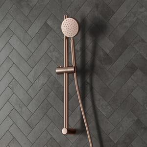 Saniclear Copper glijstangset met Vision handdouche geborsteld koper