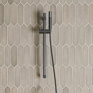 Saniclear Iron Pro glijstangset met staafhanddouche verouderd ijzer - gunmetal
