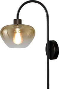 Masterlight Wandlamp Genua zwart met goud glas 3974-05-05-24