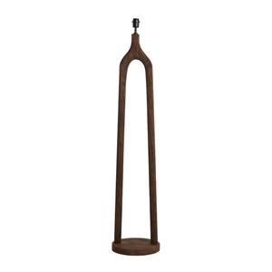 Vloerlamp Xitta - Hout Mat Donker Bruin