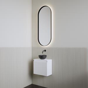Boss & Wessing Fonteinset | BWS Leto | Glans Wit | Waskom Mat Zwart