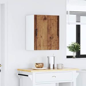 vidaXL Keukenwandkast Lucca bewerkt hout oud houtkleurig