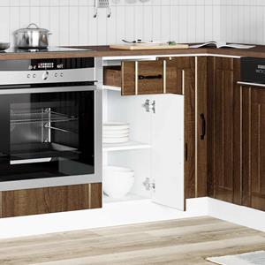 vidaXL Keuken onderkast Lucca bewerkt hout bruin eikenkleur