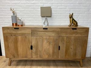 Loods XL Retro mangohouten dressoir Reno
