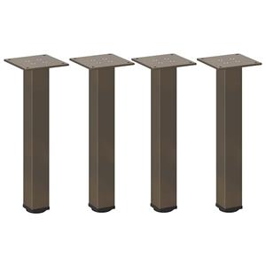 vidaXL Salontafelpoten 4 st 30-32 cm staal naturel