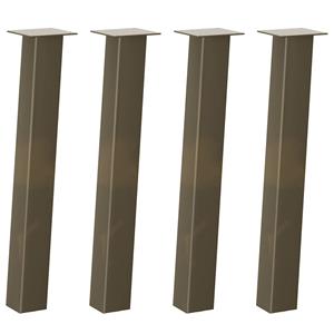 vidaXL Salontafelpoten 4 st 72 cm staal naturel