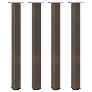 vidaXL Salontafelpoten 4 st 100-102 cm staal naturel
