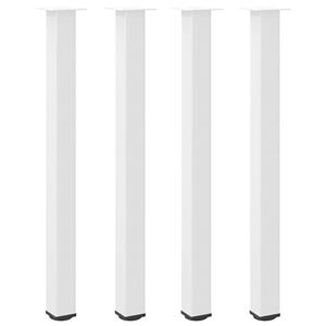 vidaXL Salontafelpoten 4 st 110-112 cm staal wit