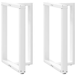 vidaXL Bartafelpoten 2 st T-vormig 60x35x(91-92) cm staal wit