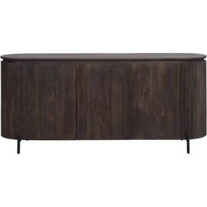 Leen Bakker Dressoir Vito - donkerbruin - 56x180x40 cm