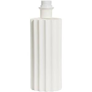Leen Bakker Lampvoet Linne - wit keramiek - 33,5xØ12 cm