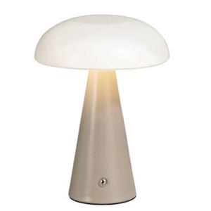 Leen Bakker Tafellamp Lovi - wit metaal - 21,5xØ15 cm