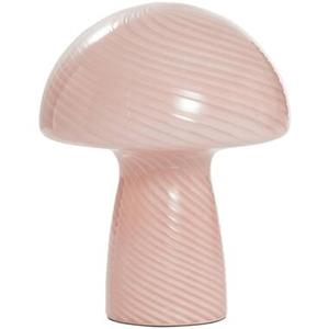 Leen Bakker Tafellamp Fae - roze glas - E14 - 23xØ18 cm