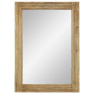 vidaXL Badkamerspiegel 50x70x3 cm massief mangohout bruin