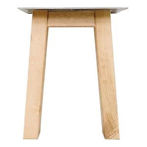 Furniture Legs Europe Set trapezium massief eiken 32 x 5 cm en hoogte 40 cm (5 x 5 cm)