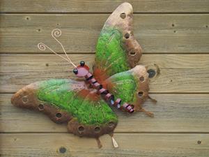 Thermobrass Wanddecoratie vlinder groen