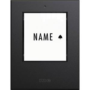 M-e modern-electronics 41410 Zender voor Draadloze deurbel Verlicht, Met naambord