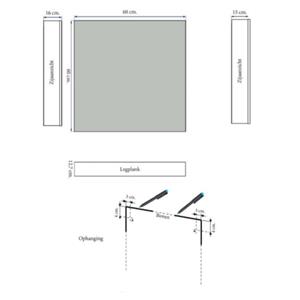 Sanicare Spiegelkast  Qlassics Ambiance 60 cm 1 Deur Hoogglans Wit Rechts