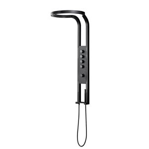 Best Design Douchepaneel Nero Future  Met Massagejets en Handdouche Mat Zwart