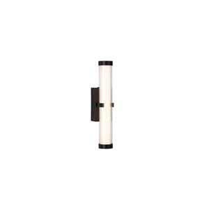 Searchlight Zwarte wandlamp Clamp 33cm 63124-1BK