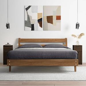 vidaXL Dressoirs 2 st 30x30x70 cm bewerkt hout bruin eikenkleur
