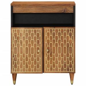 vidaXL Bijzetkast 60x33x75 cm massief mangohout