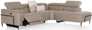 Dolcedo hoekbank 2.5-zitsbank arm links - hoek - ottomane small rechts - stof Oregon beige