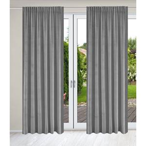 Guido Maria Kretschmer Home&Living Gordijn Fluweel Velourslook, met multifunctionele band (2 stuks)