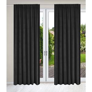 Guido Maria Kretschmer Home&Living Gordijn Fluweel Velourslook, met multifunctionele band (2 stuks)
