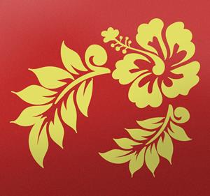 Muursticker Hawaii Bloem